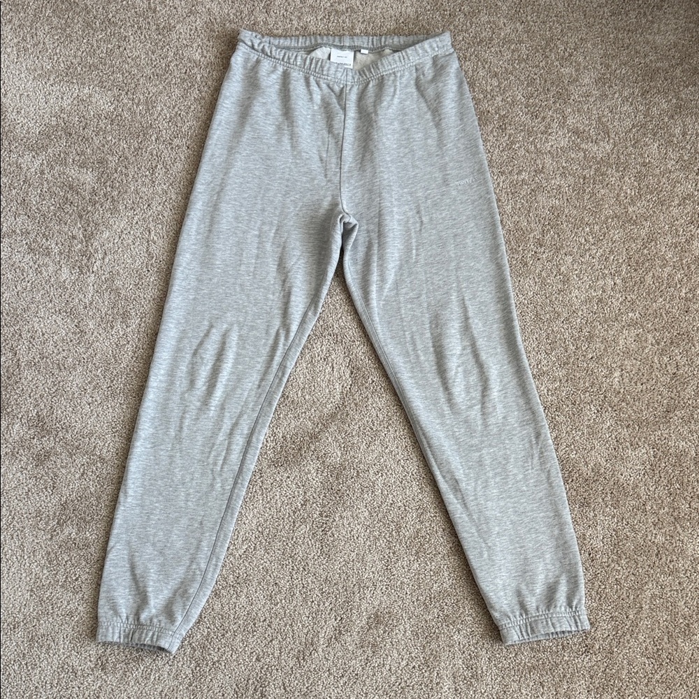 Aritzia Airy Terry Perfect Hi-Rise Sweatpant Jogger Light Grey
